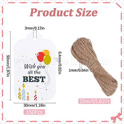 150Pcs Paper Gift Tags&nbsp;CDIS-SP0001-21E