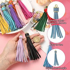 20Pcs 20 Styles Imitation Leather Tassel Pendants&nbsp;FIND-CJ0003-35