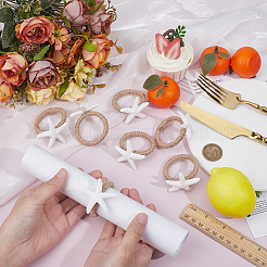 12Pcs Resin Starfish Napkin Rings&nbsp;DIY-GO0002-95