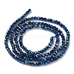 Electroplate Glass Beads Strands&nbsp;GLAA-H021-01A-FP03