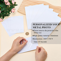 10個 2スタイル アルミ熱転写印刷ブランクインジケータープレート  貝殻色  150~200x100~150x0.5mm  5個/スタイル&nbsp;DIY-CP0013-29