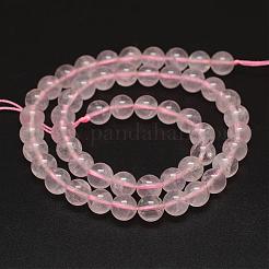 Natural Rose Quartz Bead Strands&nbsp;G-G944-8mm-01