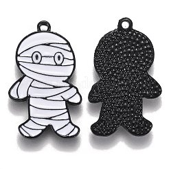 Halloween Theme Alloy Enamel Pendants&nbsp;ENAM-J649-09B