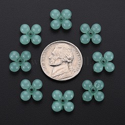透明なアクリルビーズ  染め  [10]の形  ミディアムアクアマリン  13x13x5mm  穴：1.5mm  約1510個/500g&nbsp;MACR-S373-02E-02