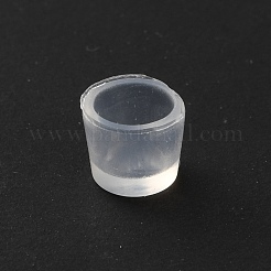 バッグの足用のシリコンカバー  台形  透明  6x7mm  内径：5mm&nbsp;SIL-WH0816-005E