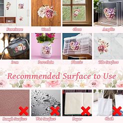 3 シート 3 スタイル pvc 防水装飾ステッカー  家具の装飾用の自己接着デカール  スワン  300x150mm  1枚/スタイル&nbsp;DIY-WH0404-367