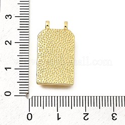 長方形の真鍮のペンダント  カドミウムフリー＆鉛フリー  長持ちメッキ  ラックめっき  18KGP本金メッキ  ハート  24x13.5x2.5mm  穴：1.6mm&nbsp;KK-S508-03C-G