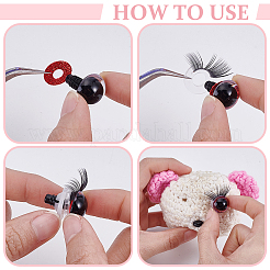 20Pcs 5 Colors Plastic Doll Craft Eyes&nbsp;DIY-NB0016-30