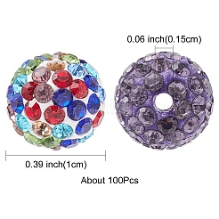 Pave Disco Ball Beads&nbsp;RB-YW0001-10