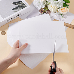 Ppプラスチックシート  長方形  ホワイト  24.8x19.9x0.05cm&nbsp;DIY-WH0430-761A
