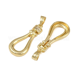 Brass Micro Pave Cubic Zirconia Pendants&nbsp;KK-I358-052G