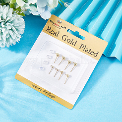 201 Stainless Steel Stud Earring Findings&nbsp;STAS-BBC0007-17