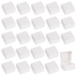 紙製の折りたたみボックス  段ボール箱  私書箱  正方形  ホワイト  4.1x3.8x2cm&nbsp;CON-TAC0010-93B