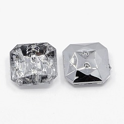 Acrylic Rhinestone Buttons&nbsp;X-BUTT-J007-01-B