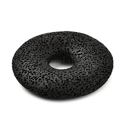 Natural Lava Rock Disc Big Pendants&nbsp;G-M203-04-01