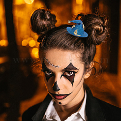 3pcs 3 Colors Halloween Imitation Leather Hair Accessories&nbsp;PHAR-CL0001-01