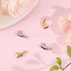 4Pcs 2 Colors Valentine's Day 304 Stainless Steel Charms&nbsp;STAS-BBC0006-12