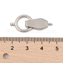 Brass Fold Over Clasps&nbsp;KK-L223-015P