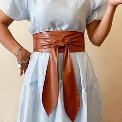 2Pcs 2 Colors PU Leather Wrap Around Waist Band&nbsp;AJEW-WR0002-25