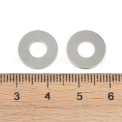 変色しない201ステンレススチール製リンクリング  丸いリングリンク  ステンレス鋼色  13x1mm  穴：5mm&nbsp;STAS-C108-25P