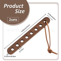 2Pcs 30CM Flat Suede Cord&nbsp;WCOR-FH0001-01