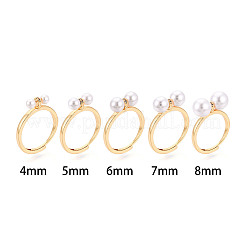 Brass Micro Pave Cubic Zirconia Cup Peg Ring Settings&nbsp;KK-T076-07G
