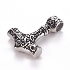 304 Stainless Steel Pendants&nbsp;STAS-F218-02AS