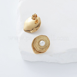 Oval 304 Stainless Steel Stud Earrings&nbsp;LS-KJ0760