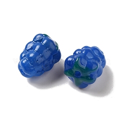 手作りランプワークビーズ連売り  ブドウ  藤紫色  17x12~13x12~13mm  穴：1.2~1.4mm  約20個/連  13.39''（34センチメートル）&nbsp;LAMP-G162-05B