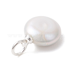 Natural Baroque Keshi Pearl Pendants&nbsp;PALLOY-JF04917