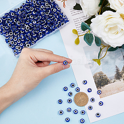 400Pcs Evil Eye Resin Beads&nbsp;RESI-DC0001-22