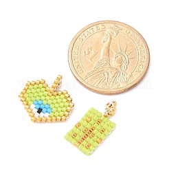 2Pcs Handmade Loom Pattern MIYUKI Glass Seed Beads&nbsp;PALLOY-MZ00607-02