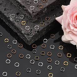 アイアンスプリットリング  ダブルループ丸カン  ミックスカラー  6x1.3mm  内径約4.7mm  約11000個/1000g&nbsp;JRD6mm-M