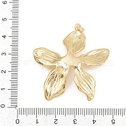 Brass with ABS Imitation Pearl Pendants&nbsp;KK-B157-04G