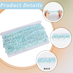 Chinlon Pleated Lace Trim&nbsp;OCOR-WH20012-21C