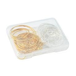 80Pcs 8 Style Brass Linking Rings&nbsp;KK-FS0001-15