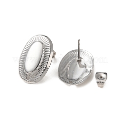 Non-Tarnish 304 Stainless Steel Stud Earring Findings&nbsp;LS-STAS-K254-03P
