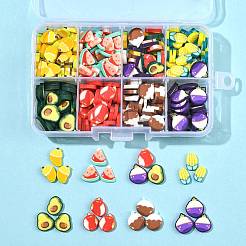 56G 8 Styles Handmade Polymer Clay Cabochons&nbsp;CLAY-FS0001-48