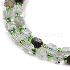 Natural Lodolite Quartz Beads Strands&nbsp;G-O201B-109E