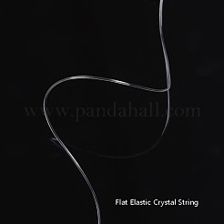 丸い日本の弾性クリスタルストリング  弾性ビーズ糸  ストレッチブレスレット作り用  透明  0.8mm  約12.02ヤード（11m）/ロール&nbsp;EW-G008-01-0.8mm
