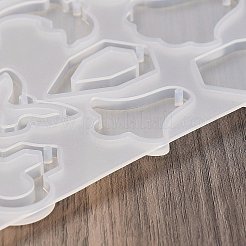 幾何学的なイヤリングペンダント DIY シリコン型  レジン型  UVレジン用  エポキシ樹脂工芸品作り  透明  113x129x4.5mm  内径：12.5~32x15.5~26mm  穴：2mm&nbsp;DIY-Q033-05B