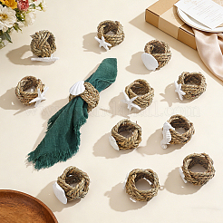 12Pcs 6 Styles Grass Napkin Rings&nbsp;AJEW-NB00025