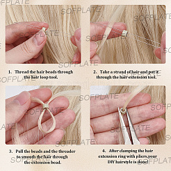 500Pcs Silicone Hair Coil Cuffs&nbsp;OHAR-SP0001-14C