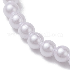 4Pcs 4 Styles Electroplate Glass & Imitated Pearl Acrylic Beaded Stretch Bracelet Sets&nbsp;BJEW-JB10415