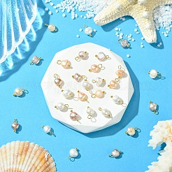 30Pcs 3 Colors Natural Cultured Freshwater Pearl Pendant&nbsp;PALLOY-YW00058