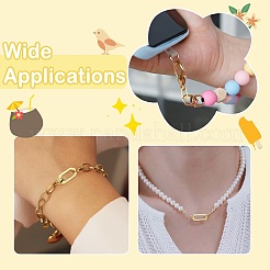 6Pcs 3 Styles Brass Spring Gate Rings&nbsp;KK-CJ0004-29