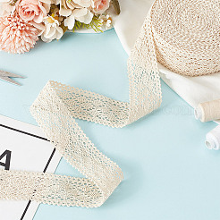 12 Yards Cotton Rhombus Lace Ribbons&nbsp;DIY-WH0580-03