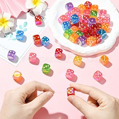 UV Plating Opaque Acrylic Beads&nbsp;JACR-CJC0002-03