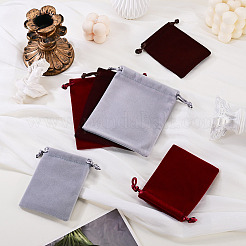 6Pcs 6 Styles Velvet Jewelry Drawstring Bags&nbsp;TP-TADJ0001-01