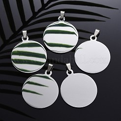 Tarnish Resistant 304 Stainless Steel Pendants&nbsp;STAS-I140-01B-S